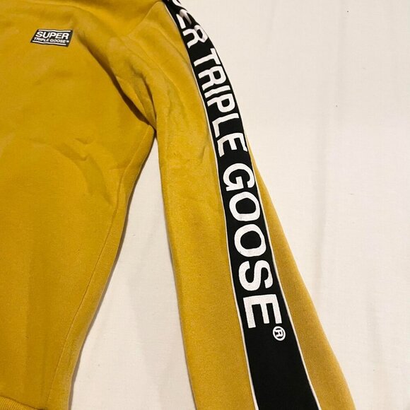Super Triple Goose Sweater Hoodie Size Large Pullover - Picture 8 of 16